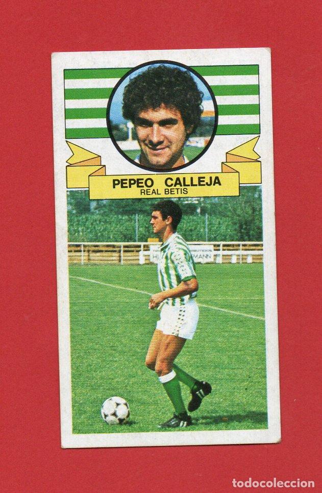 Cromos de F&uacute;tbol: ESTE 85 86 PEPEO CALLEJA DEL REAL BETIS CF NUEVO SIN PEGAR ESTE 1985 1986