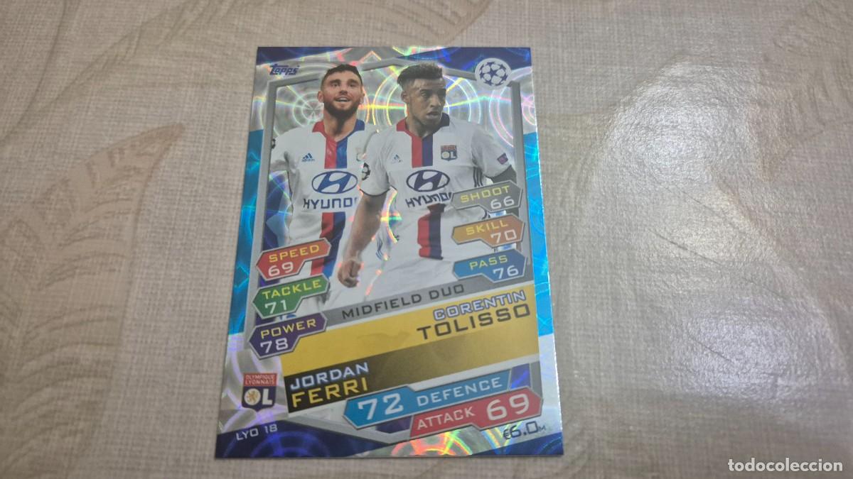 Football Stickers: TOPPS MATCH ATTAX UEFA CHAMPIONS LEAGUE 2016 2017 MIDIEL DUO TOLISSO-FERRI