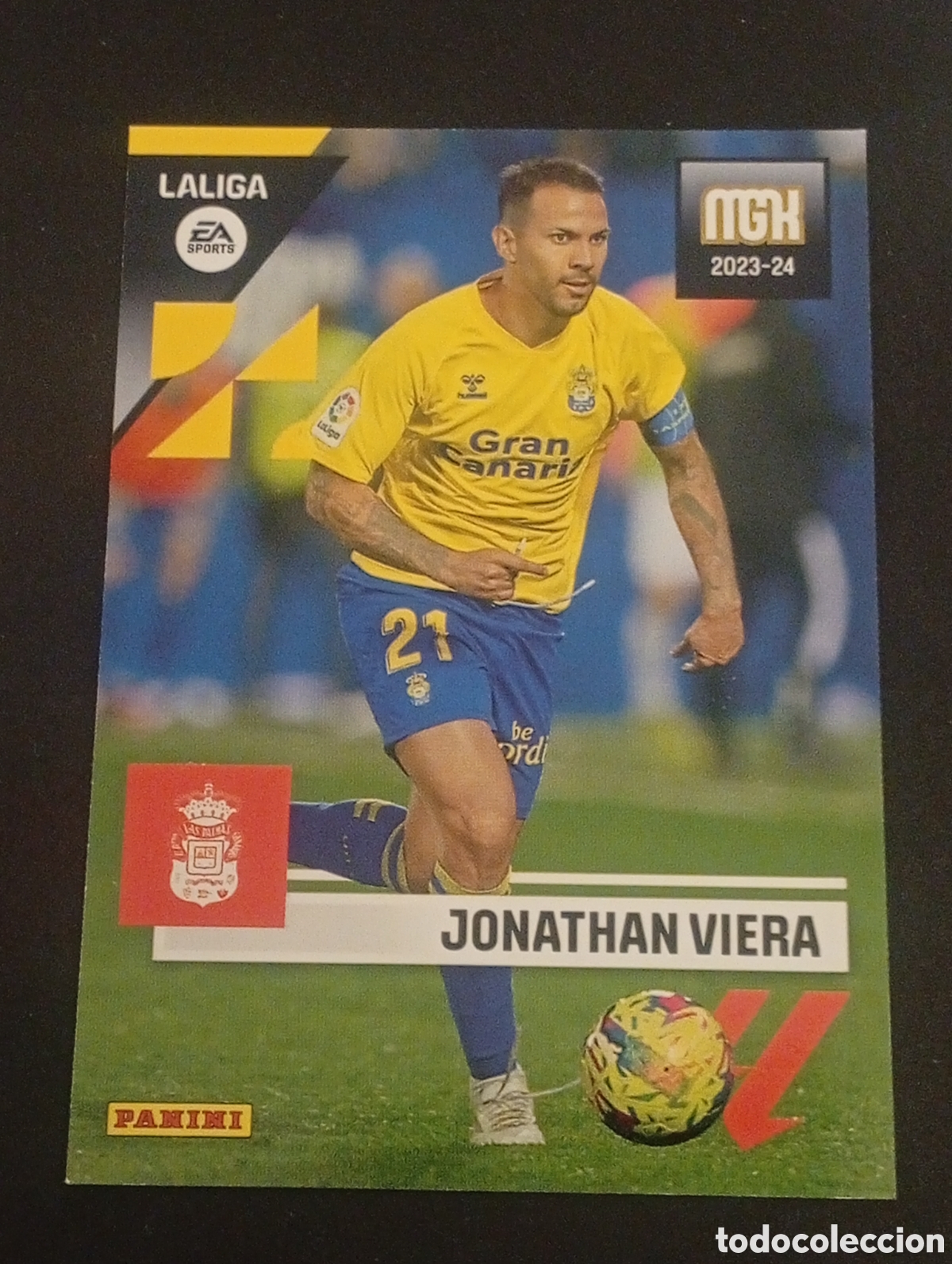 Fu&szlig;ball-Sticker: 229 JONATHAN VIEIRA LAS PALMAS MEGACRACKS 2023 2024 24 CROMO CARD TCG ADRENALYN PANINI TOPPS