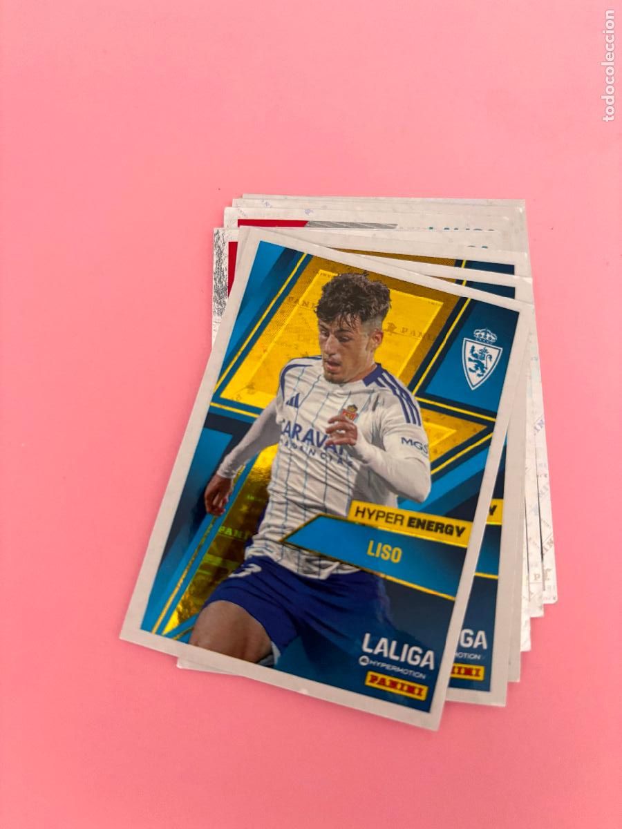 Figurine di Calcio: 468 HYPER ENERGY LISO ZARAGOZA LA LIGA HYPERMOTION 24 25 2024 2025 SIN PEGAR - HYPERMOTION