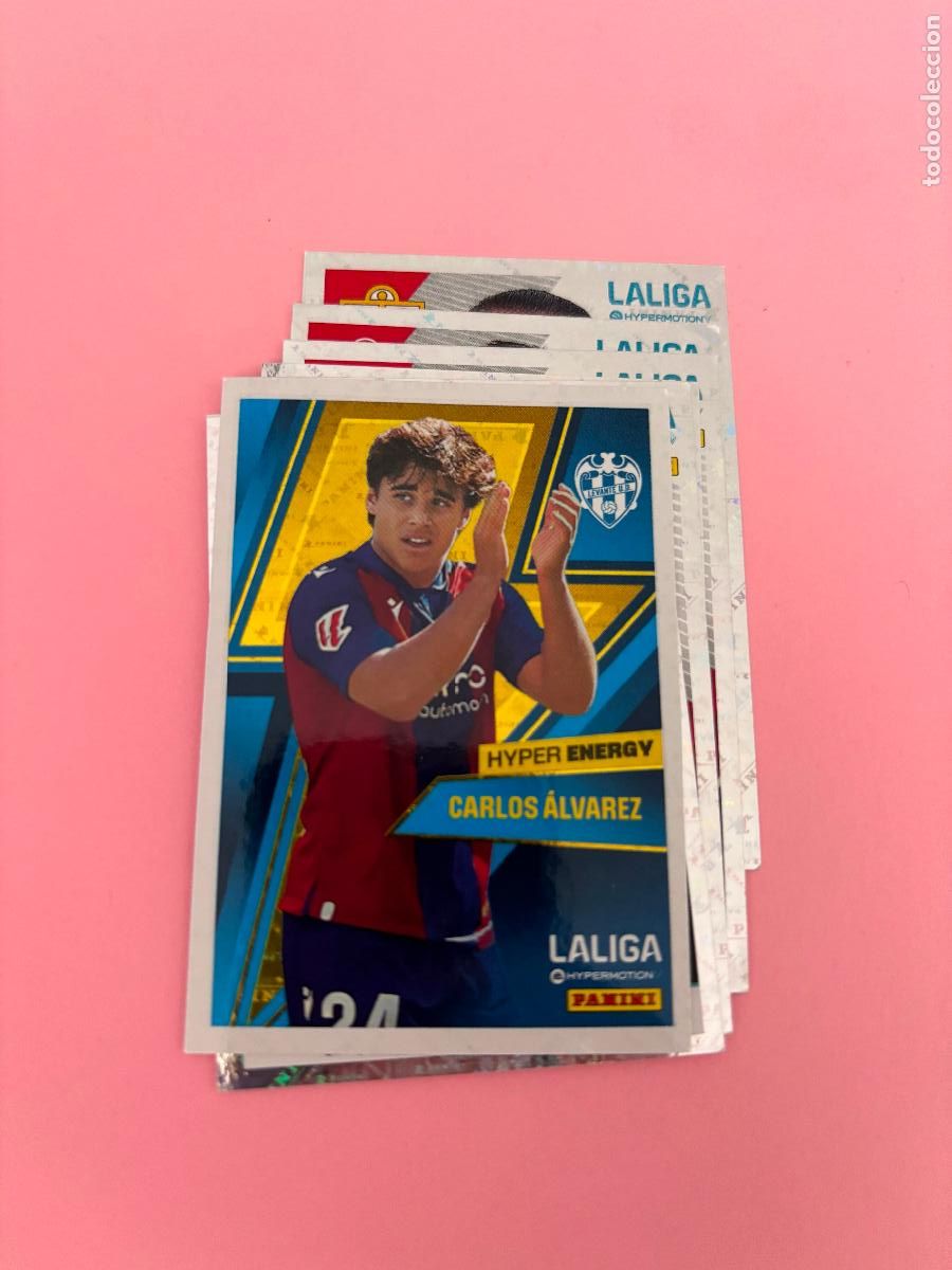 Figurine di Calcio: 466 HYPER ENERGY CARLOS ALVAREZ EIBAR LA LIGA HYPERMOTION 24 25 2024 2025 SIN PEGAR - HYPERMOTION