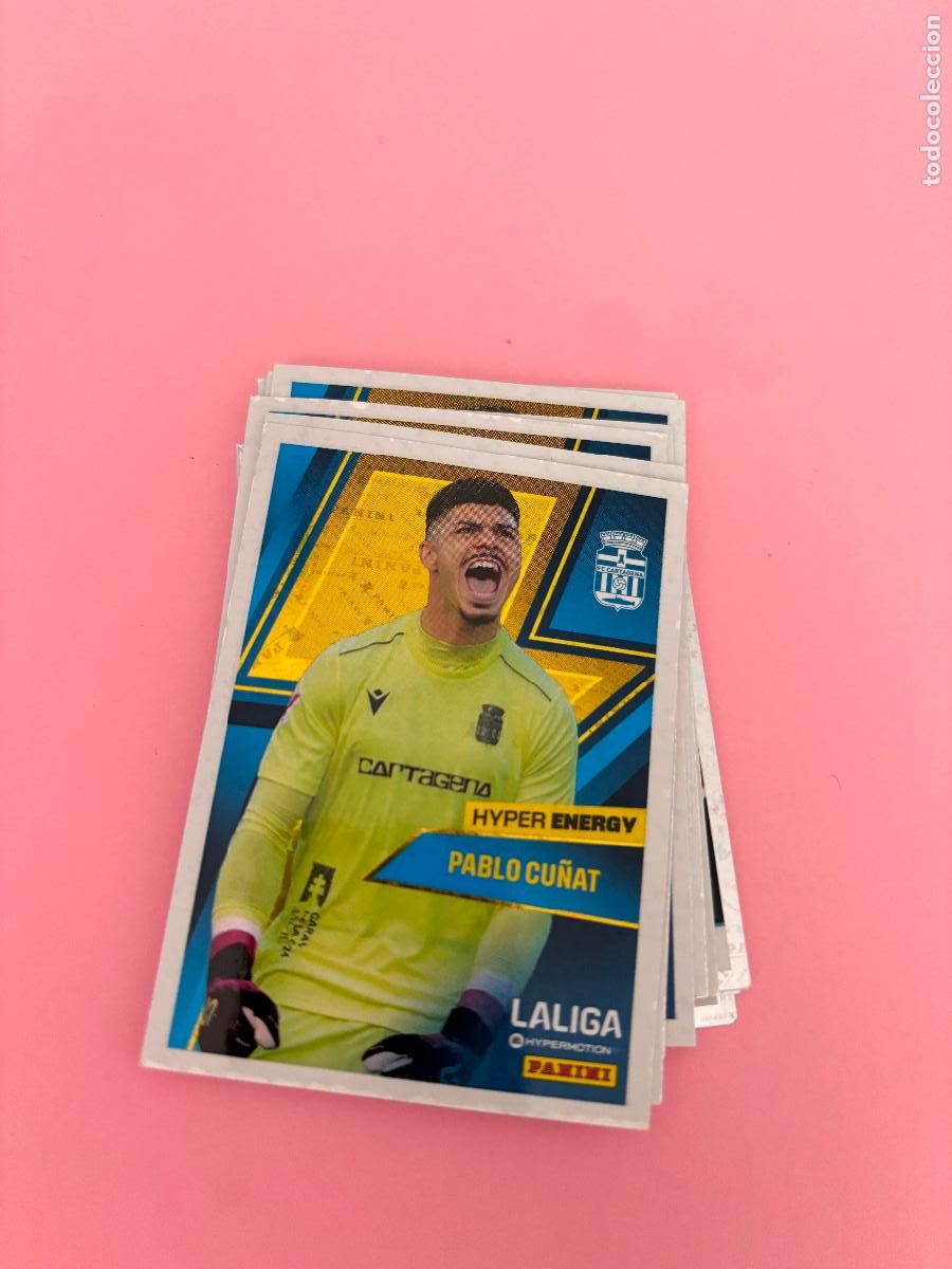 Cromos de Futebol: 469 HYPER ENERGY PABLO CU&Ntilde;AT CARTAGENA LA LIGA HYPERMOTION 24 25 2024 2025 SIN PEGAR - HYPERMOTION