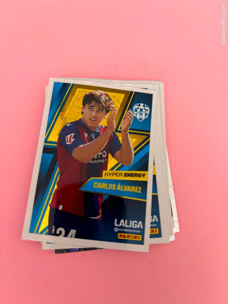 Cromos de Futebol: 466 HYPER ENERGY CARLOS ALVAREZ EIBAR LA LIGA HYPERMOTION 24 25 2024 2025 SIN PEGAR - HYPERMOTION