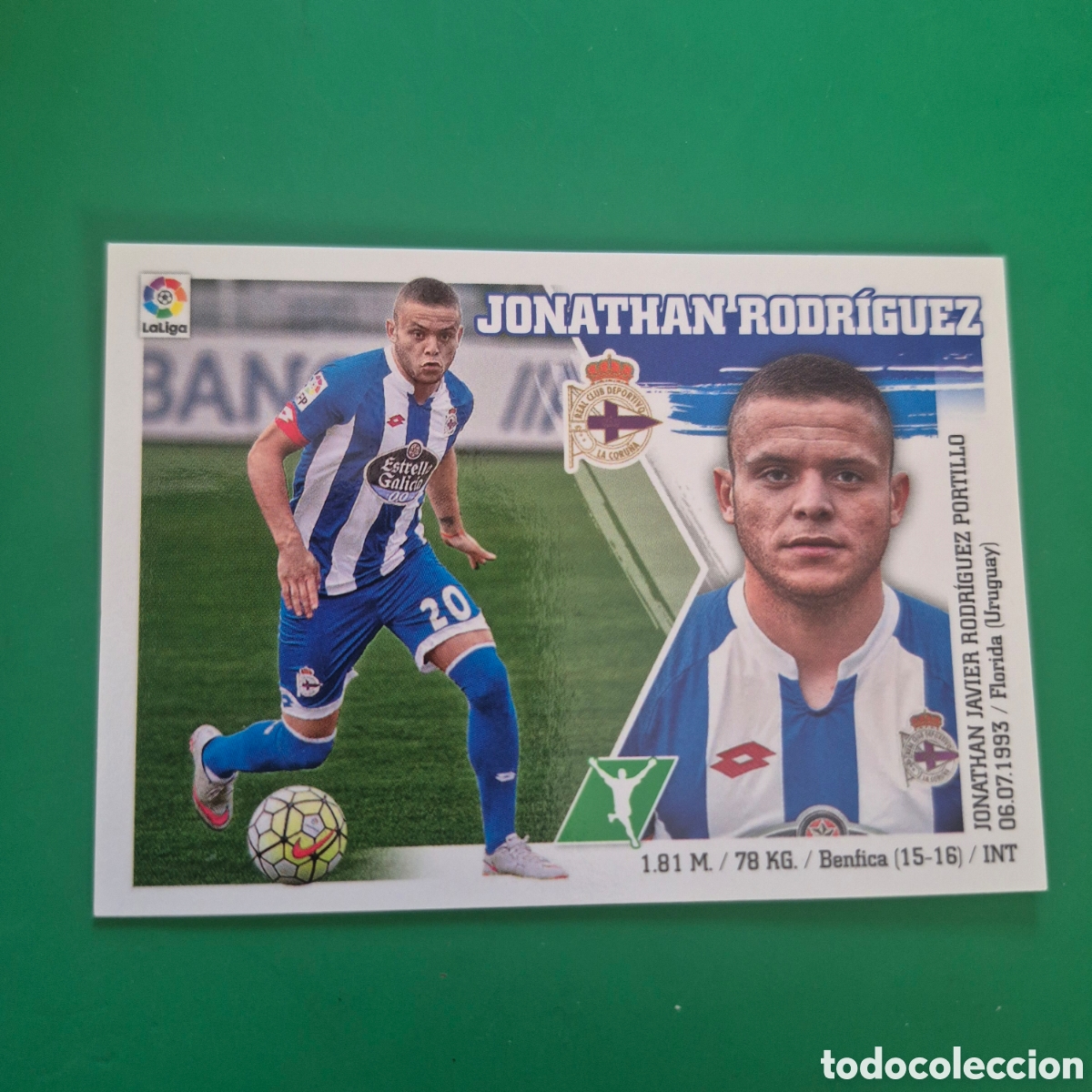 Cartes &agrave; collectionner de Football: LIGA ESTE 2015 2016 15 16 PANINI JONATHAN RODRIGUEZ 22 DEPORTIVO CORU&Ntilde;A ALBUM COLECCI&Oacute;N 5&ordf; EDICI&Oacute;N