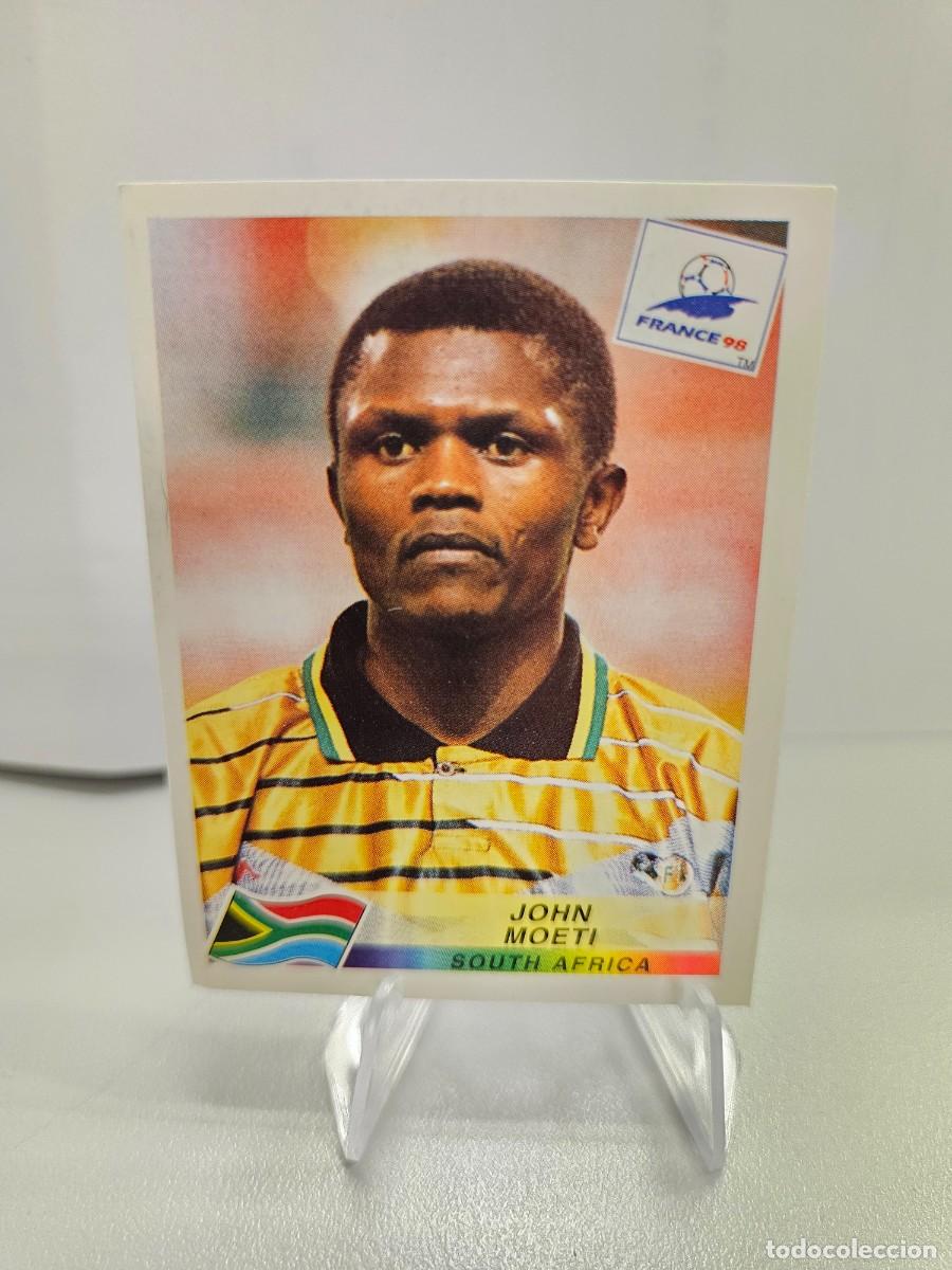 Figurine di Calcio: N&deg;182 John Moeti (Sud&aacute;frica) Mundial Francia 98 PANINI FRANCE WORLD CUP 1998. Nunca pegado