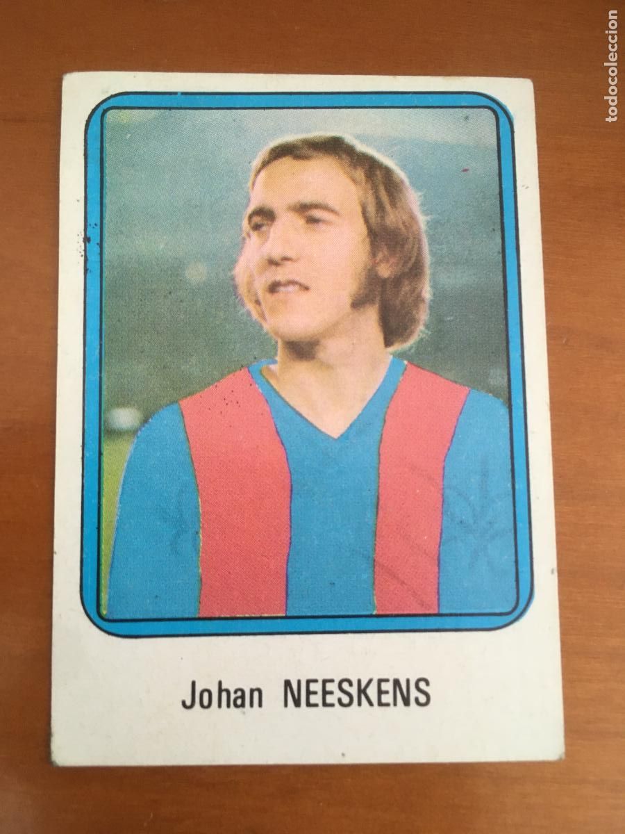 Fu&szlig;ball-Sticker: neeskens barcelona cromo n&ordm; 53 futbol 75 76 vulcano nunca pegado nuevo de sobre