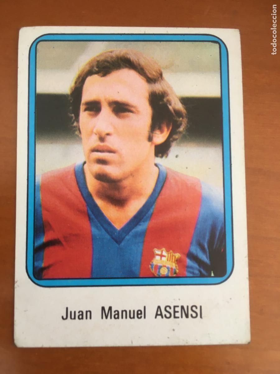 Figurine di Calcio: asensi barcelona cromo n&ordm; 55 futbol 75 76 vulcano nunca pegado