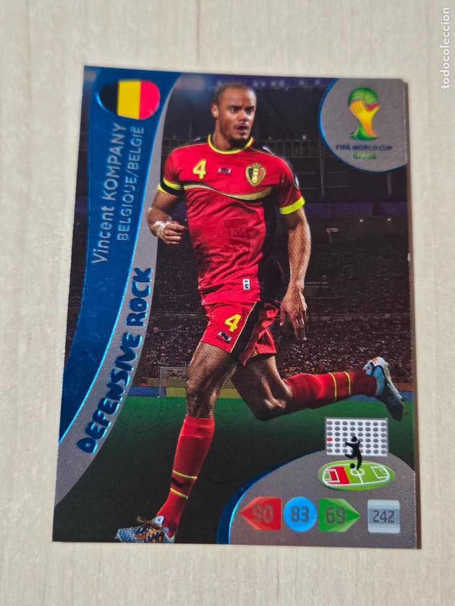 Cartes &agrave; collectionner de Football: N&ordm; 362 KOMPANY - DEFENSIVE ROCK - ADRENALYN XL MUNDIAL 2014 BRASIL - FICHA
