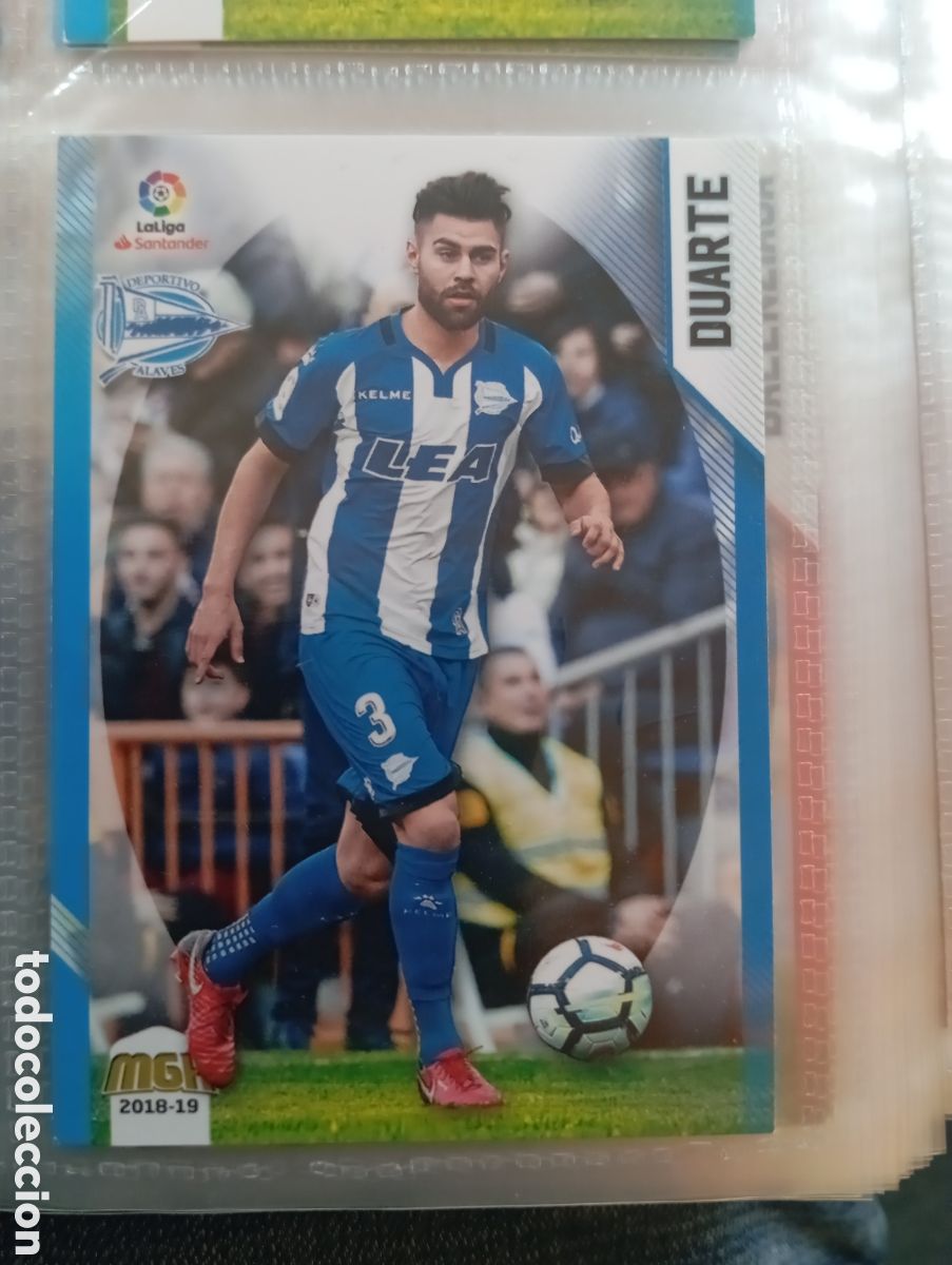 Fu&szlig;ball-Sticker: Duarte Alaves Cromo ficha de futbol Megacracks 2018-2019 MGK 18-19. Liga Espa&ntilde;ola 18-19