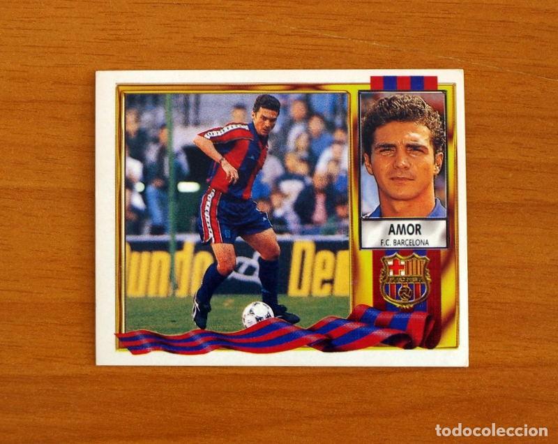 Fu&szlig;ball-Sticker: F&uacute;tbol Club Barcelona - Amor - Ediciones Este Liga 1995-1996, 95-96 - Nunca pegado