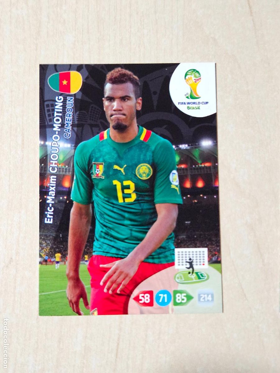 Cromos de Futebol: N&ordm; 19 EricMaxim CHOUPOMOTING - ADRENALYN XL MUNDIAL 2014 BRASIL - FICHA - ACTUALIZACION