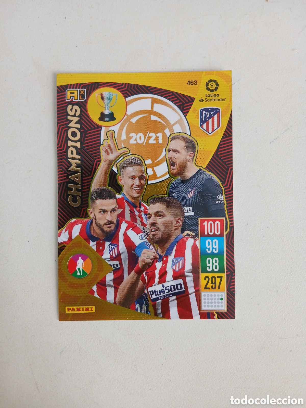 Cromos de F&uacute;tbol: CHAMPIONS ATLETICO MADRID 20/21 463 BALON DE ORO ADRENALYN XL LIGA 2021/2022 21 22 PANINI
