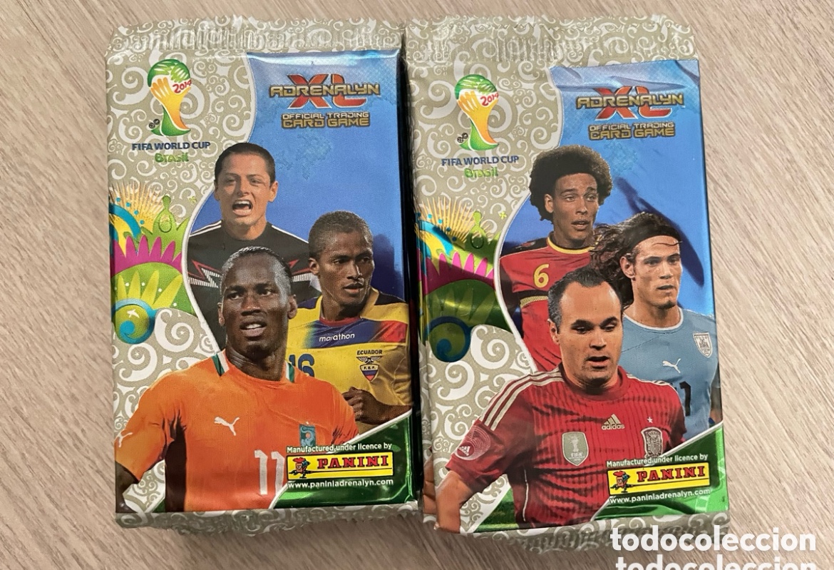Cromos de F&uacute;tbol: Lote 20 sobres Adrenalyn XL World Cup Brasil 2014 Panini