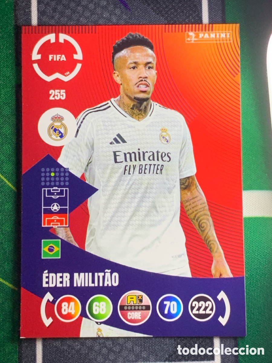 Fu&szlig;ball-Sticker: 255 EDER MILITAO REAL MADRID CORE PANINI ADRENALYN CLUB WORLD CUP 2025 25