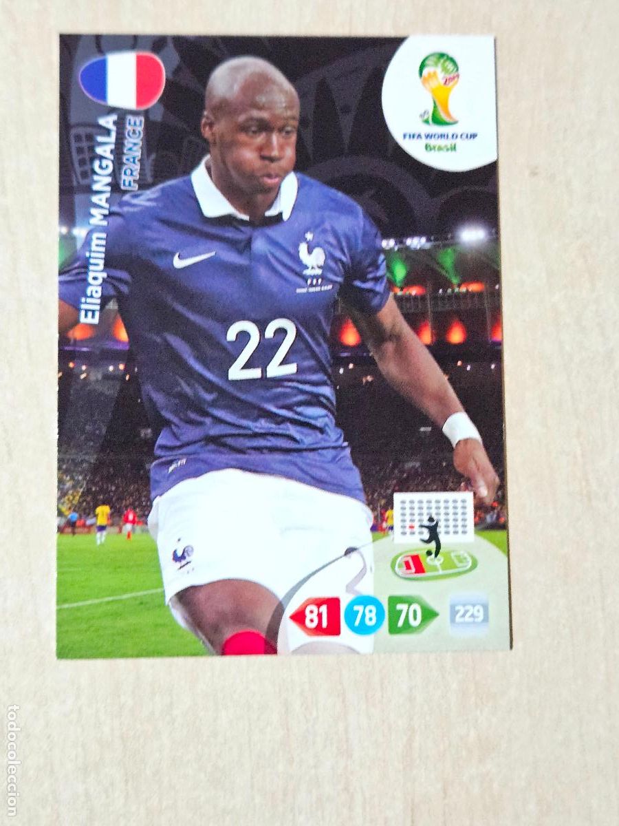 Cromos de Futebol: N&ordm; 44 Eliaquim MANGALA - ADRENALYN XL MUNDIAL 2014 BRASIL - FICHA - ACTUALIZACION