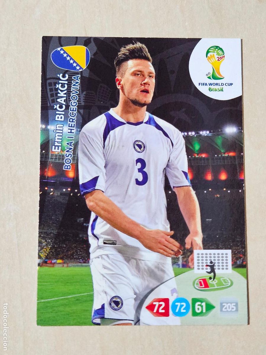 Cromos de Futebol: N&ordm; 86 ERMIN BICAKCIC - ADRENALYN XL MUNDIAL 2014 BRASIL - FICHA - ACTUALIZACION