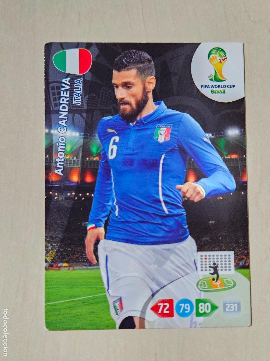 Cromos de Futebol: N&ordm; 119 Antonio CANDREVA - ADRENALYN XL MUNDIAL 2014 BRASIL - FICHA - ACTUALIZACION