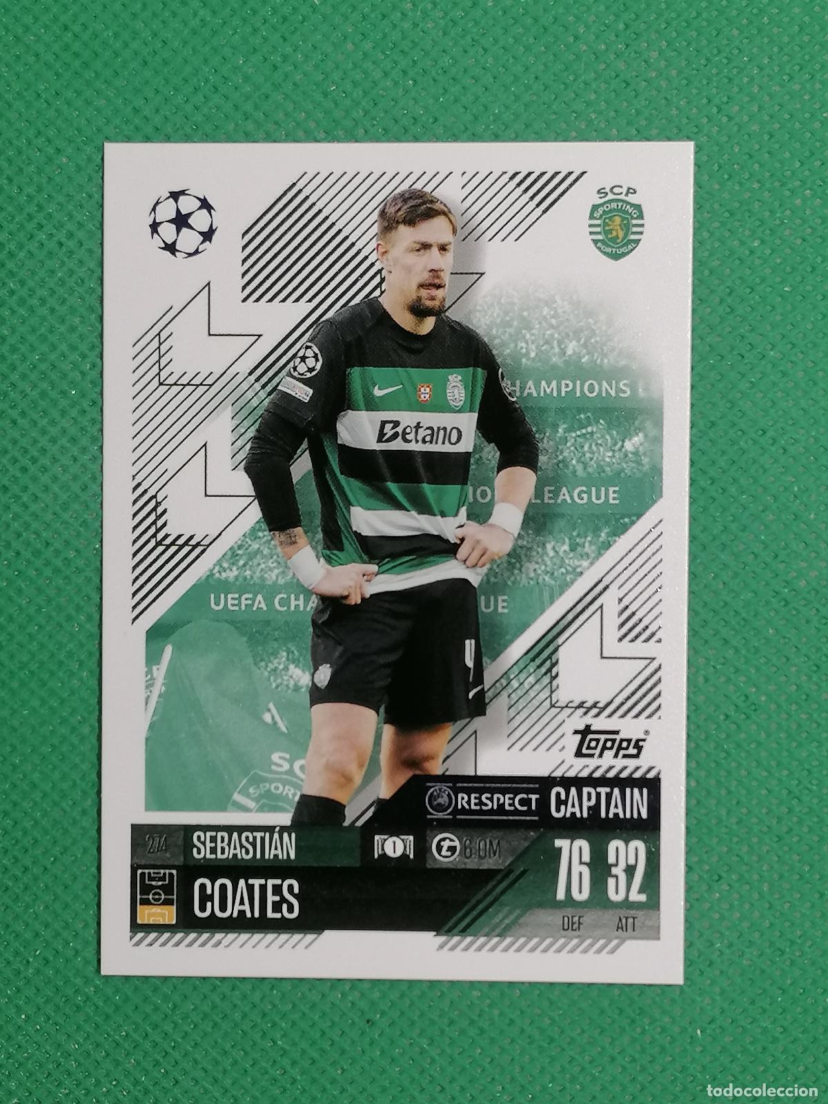 Cromos de F&uacute;tbol: 274 SEBASTIAN COATES SPORTING PORTUGAL ⚽ TOPPS MATCH ATTAX 2024 2025 24 25 ⚽