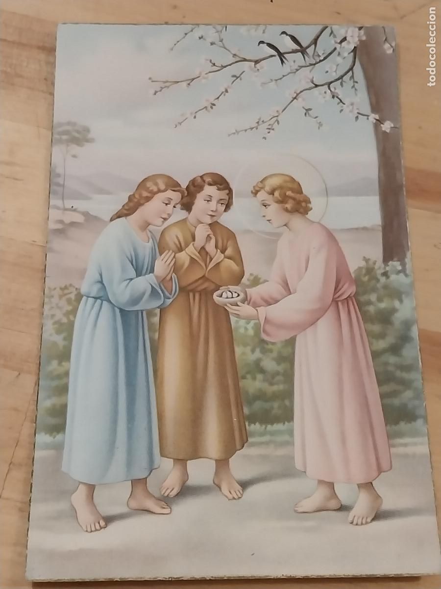 Cromos de f&uacute;tbol: NI&Ntilde;O JESUS NIDO POSTAL ESCRITA 1946 ORIGINAL ED BARCO 268 CMS