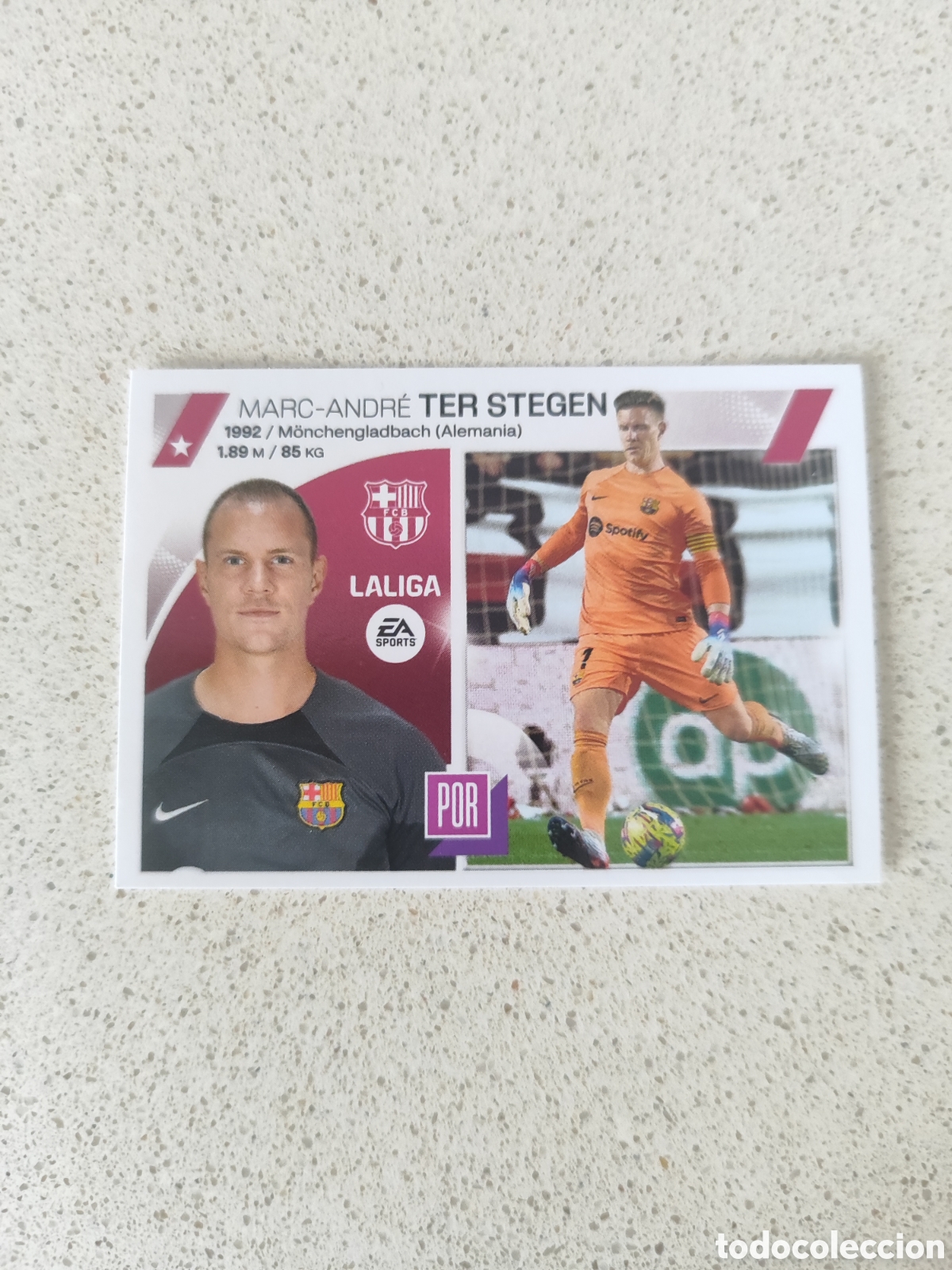 Fu&szlig;ball-Sticker: CROMO TER STEGEN FC BARCELONA N&Uacute;MERO 3. LIGA ESTE 23/24.