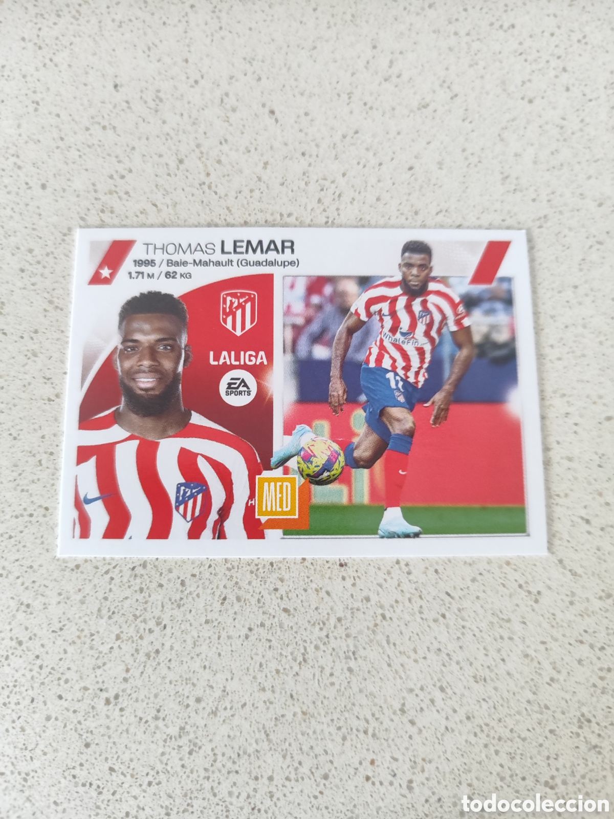 Cromos de Futebol: CROMO LEMAR ATL&Eacute;TICO DE MADRID N&Uacute;MERO 15A. LIGA ESTE 23/24.