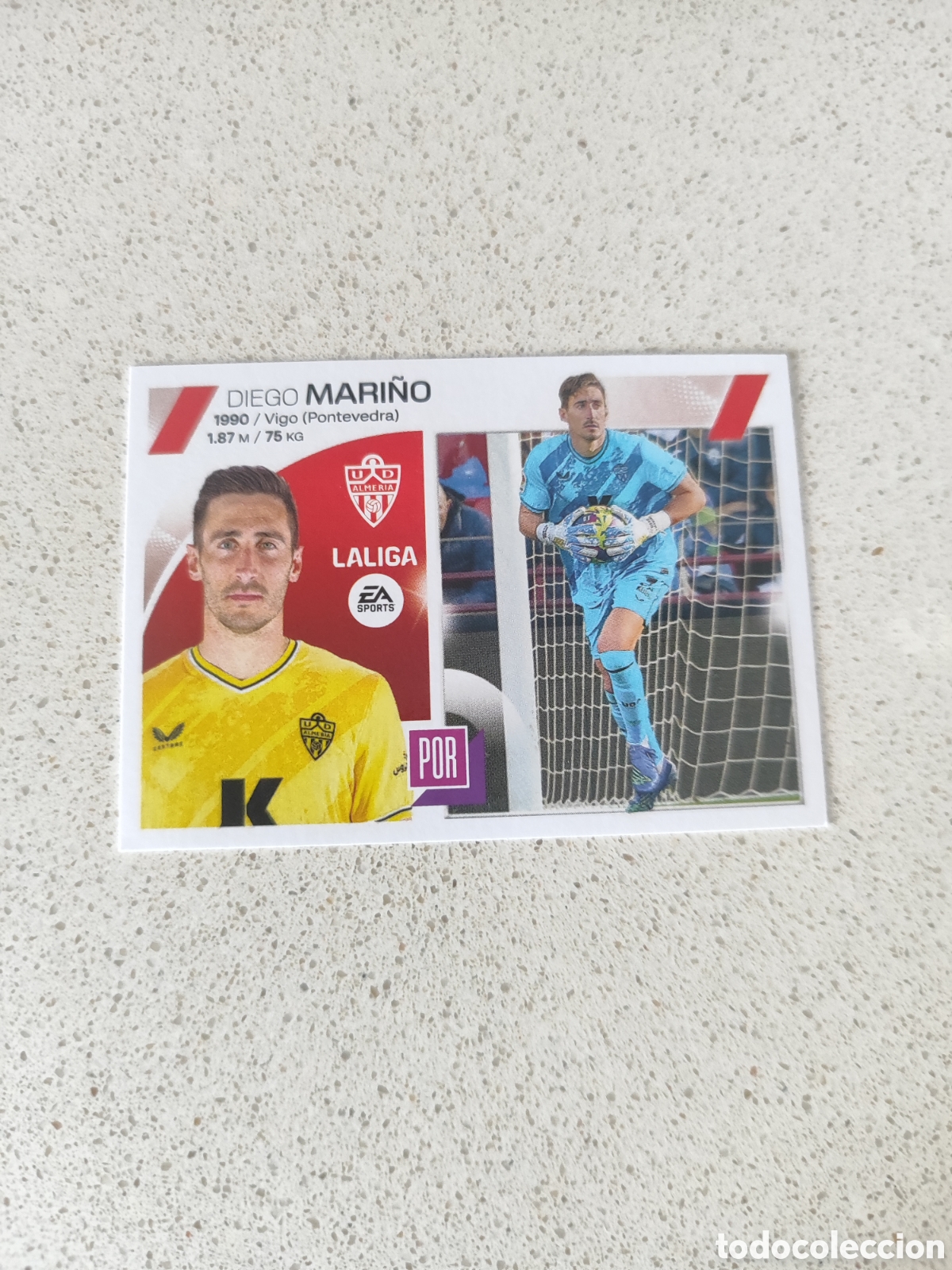 Figurine di Calcio: CROMO MARI&Ntilde;O ALMER&Iacute;A N&Uacute;MERO 4. LIGA ESTE 23/24.