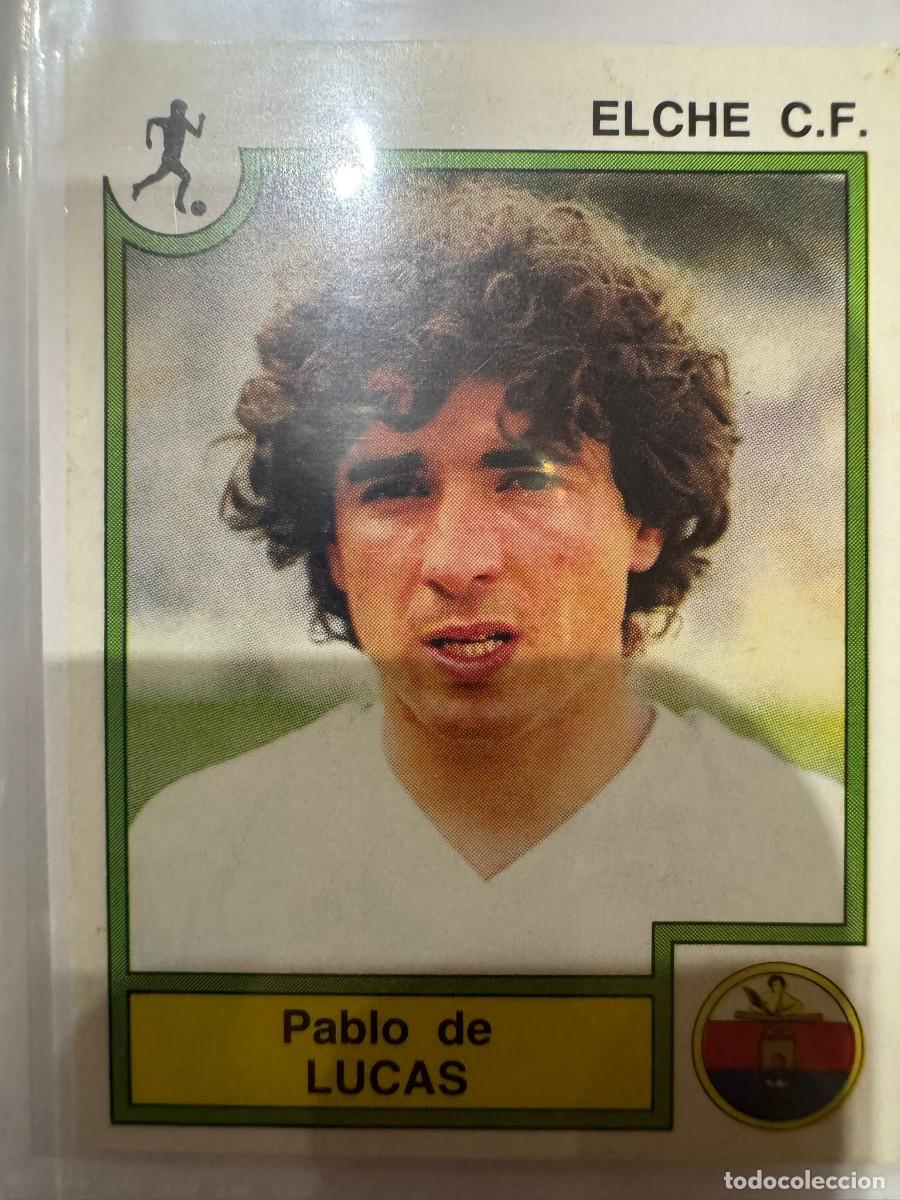 Figurine di Calcio: Pablo de Lucas ELCHE CF Figurine Panini FUTBOL BASKET 85 N&ordm; 84 Cromo nunca pegado - Panini