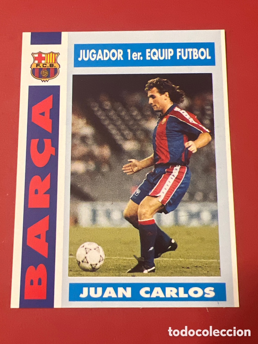 Fu&szlig;ball-Sticker: C2922. CROMO CARD ALBUM BAR&Ccedil;A TEMPORADA 92 93 N&ordm; 55 JUAN CARLOS