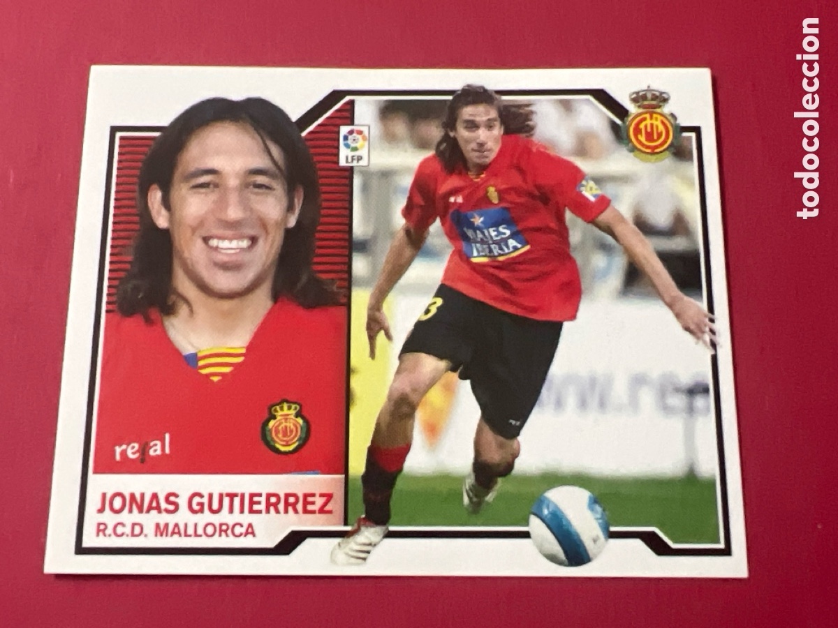 Fu&szlig;ball-Sticker: C2559. Jonas Gutierrez RCD Mallorca Liga Este 07 08
