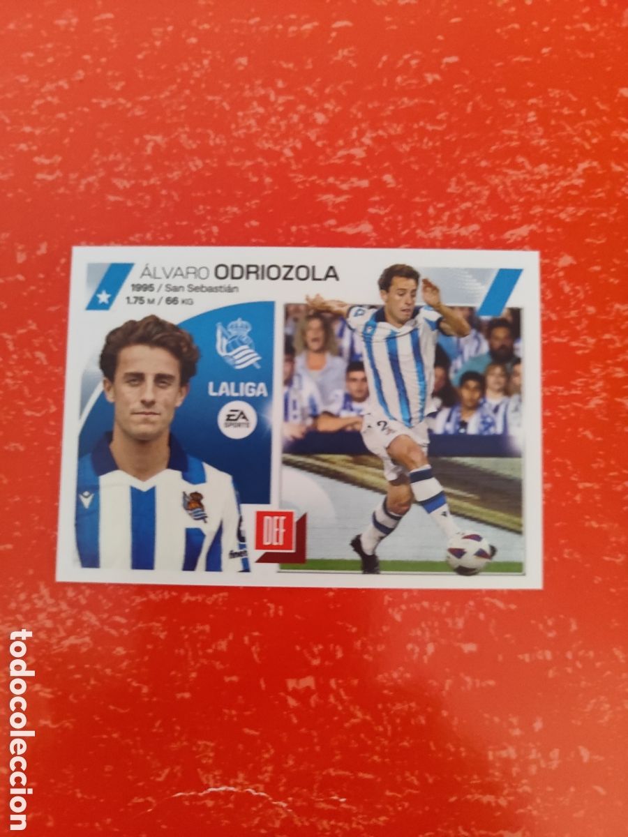 Fu&szlig;ball-Sticker: CROMO ODRIOZOLA REAL SOCIEDAD N&Uacute;MERO 5 BIS COLOCA. LIGA ESTE 23/24. CUARTA EDICI&Oacute;N.