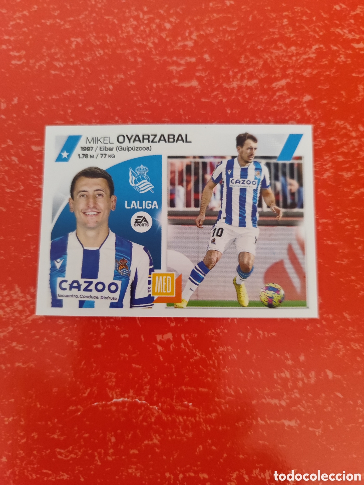 Fu&szlig;ball-Sticker: CROMO OYARZABAL REAL SOCIEDAD N&Uacute;MERO 17. LIGA ESTE 23/24.