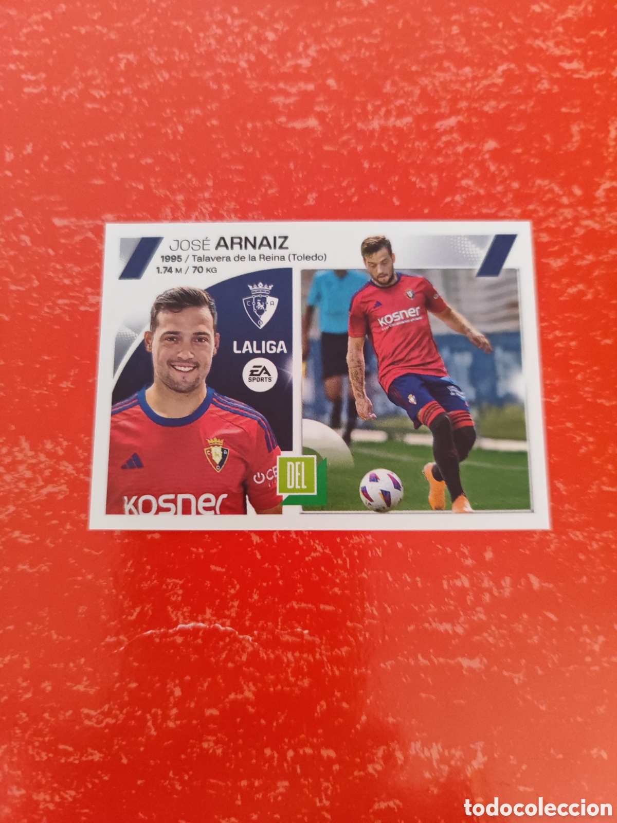 Fu&szlig;ball-Sticker: CROMO ARNAIZ OSASUNA N&Uacute;MERO 18 BIS COLOCA. LIGA ESTE 23/24. SEGUNDA EDICI&Oacute;N