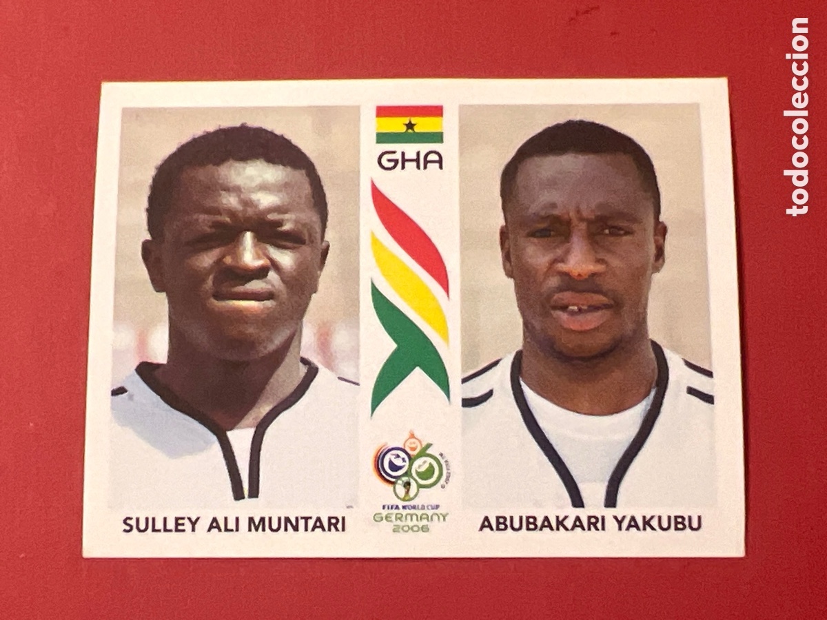 Cromos de f&uacute;tbol: E1565. 318 ALI MUNTARI YAKUBU GHANA MUNDIAL GERMANY 2006 PANINI ALEMANIA WORLD CUP