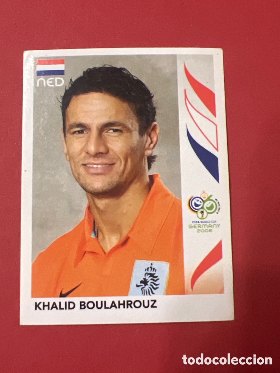 Cromos de f&uacute;tbol: E1578. KHALID BOULAHROUZ NEDERLAND HOLANDA MUNDIAL ALEMANIA GERMANY 2006 PANINI SIN PEGAR NUMERO 229