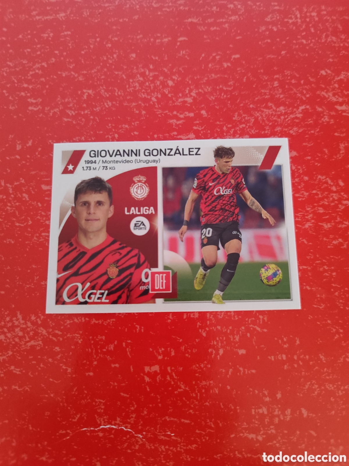Fu&szlig;ball-Sticker: CROMO GIOVANNI GONZ&Aacute;LEZ MALLORCA N&Uacute;MERO 5B. LIGA ESTE 23/24.