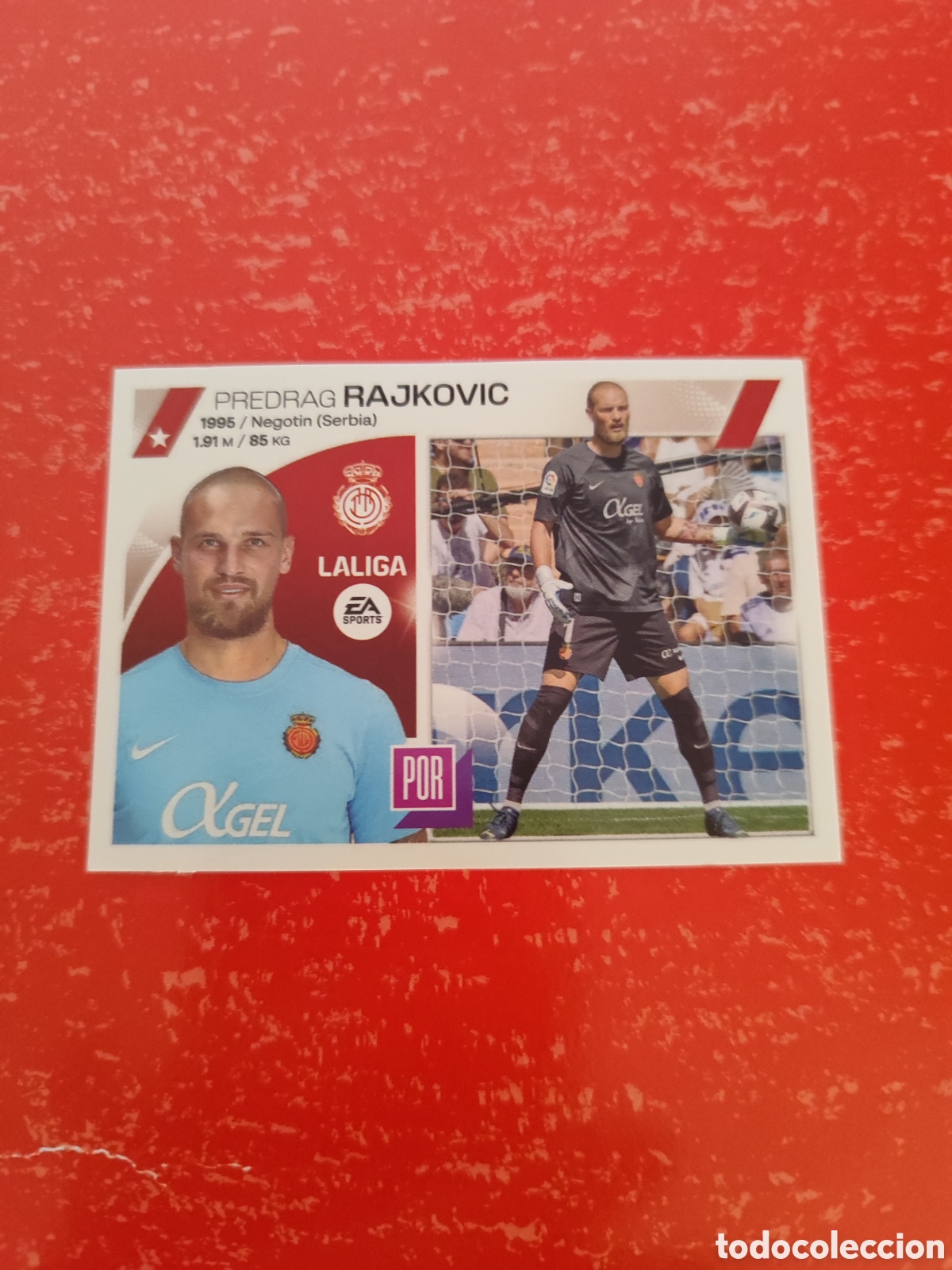 Cromos de Futebol: CROMO RAJKOVIC MALLORCA N&Uacute;MERO 3. LIGA ESTE 23/24.