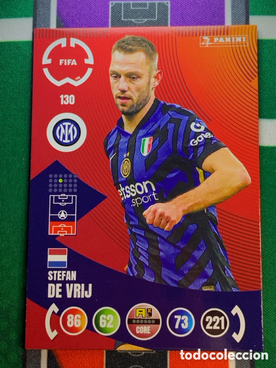 Cromos de Futebol: 130 Stefan De Vrij FC Internazionale Milano Team Mate Adrenalyn FIFA WORLD CUP 2025