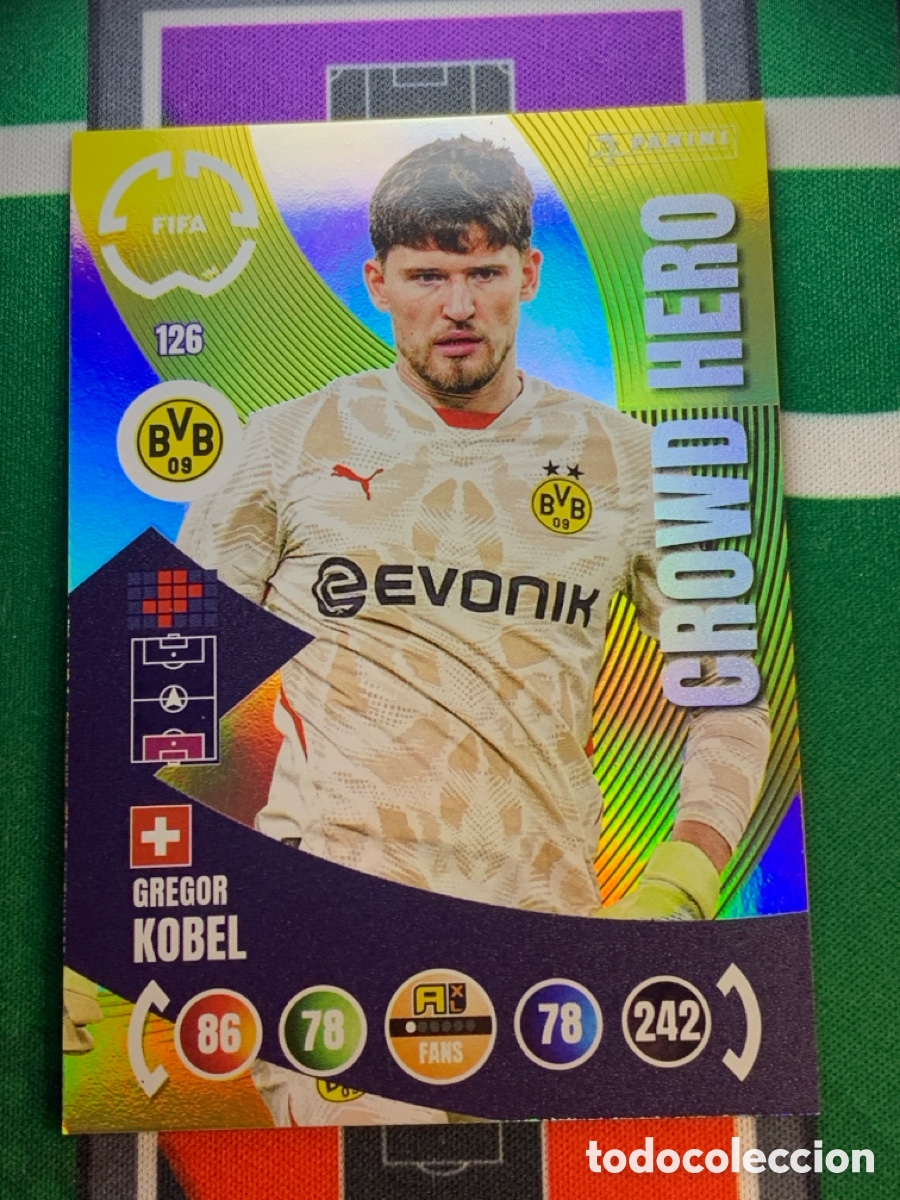 Cromos de Futebol: 126 Gregor Kobel Borussia Dortmund Crowd Hero Adrenalyn FIFA WORLD CUP 2025
