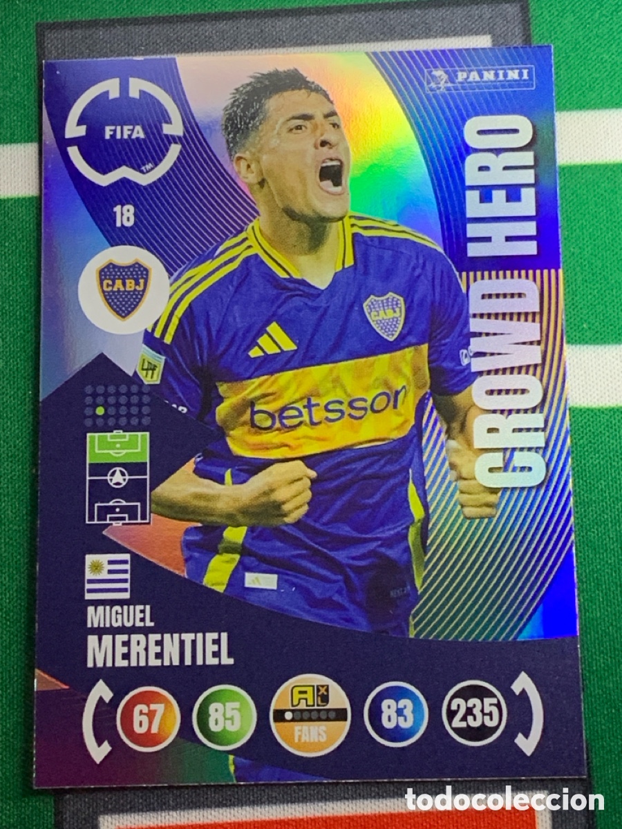 Fu&szlig;ball-Sticker: 18 Miguel Merentiel CA Boca Juniors Crowd Hero Adrenalyn FIFA WORLD CUP 2025