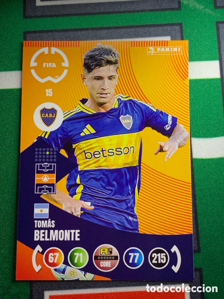 Fu&szlig;ball-Sticker: 15 Tom&aacute;s Belmonte CA Boca Juniors Team Mate Adrenalyn FIFA WORLD CUP 2025