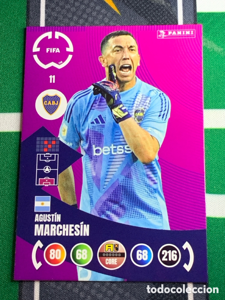 Fu&szlig;ball-Sticker: 11 Agust&iacute;n Marches&iacute;n CA Boca Juniors Team Mate Adrenalyn FIFA WORLD CUP 2025