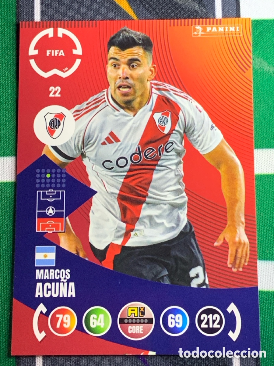 Fu&szlig;ball-Sticker: 22 Marcos Acu&ntilde;a CA River Plate Team Mate Adrenalyn FIFA WORLD CUP 2025