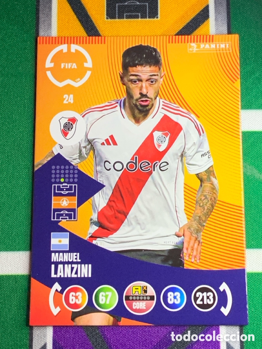 Cromos de f&uacute;tbol: 24 Manuel Lanzini CA River Plate Team Mate Adrenalyn FIFA WORLD CUP 2025
