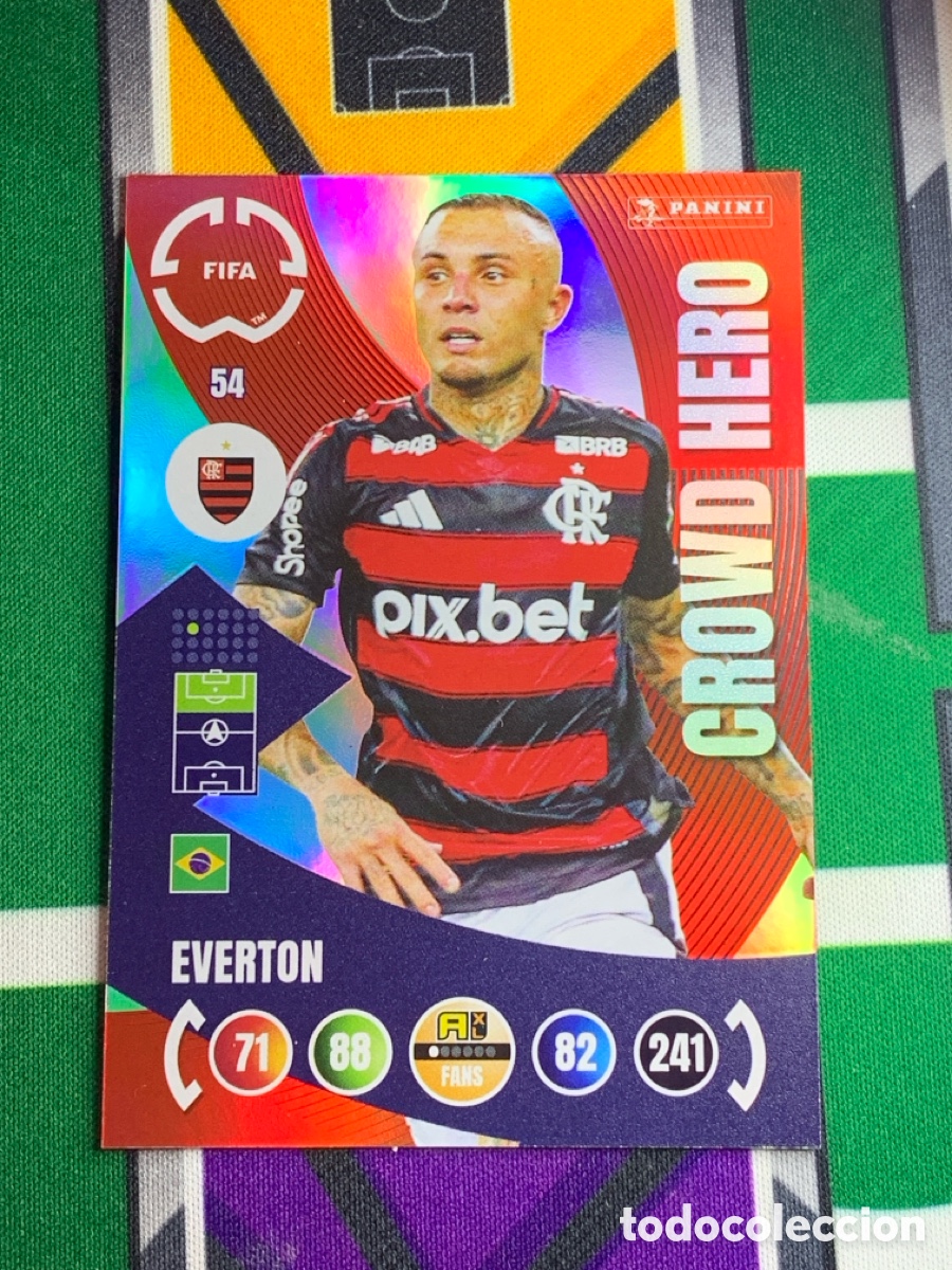 Cartes &agrave; collectionner de Football: 54 Everton CR Flamengo Crowd Hero Adrenalyn FIFA WORLD CUP 2025
