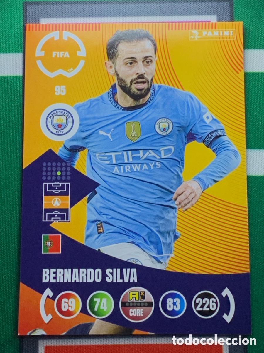 Cromos de f&uacute;tbol: 95 Bernardo Silva Manchester City Team Mate Adrenalyn FIFA WORLD CUP 2025