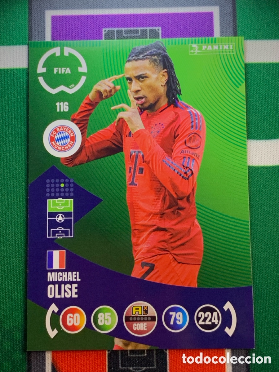 Cromos de f&uacute;tbol: 116 Michael Olise FC Bayern M&uuml;nchen Team Mate Adrenalyn FIFA WORLD CUP 2025