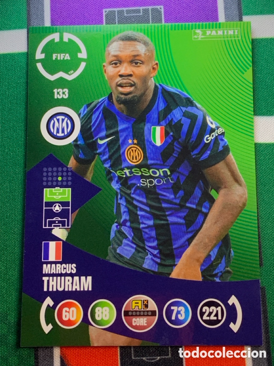 Cromos de Futebol: 133 Marcus Thuram FC Internazionale Milano Team Mate Adrenalyn FIFA WORLD CUP 2025