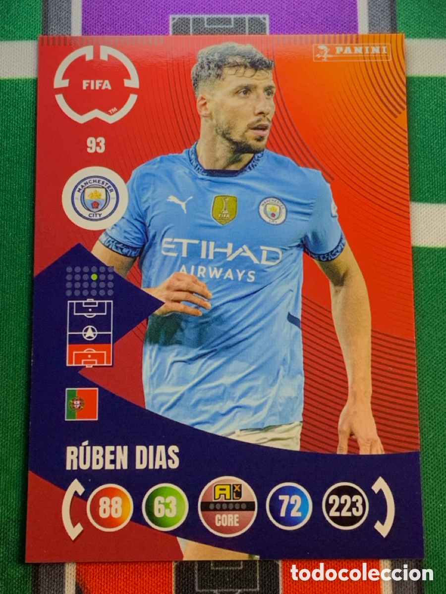 Cromos de Futebol: 93 R&uacute;ben Dias Manchester City Team Mate Adrenalyn FIFA WORLD CUP 2025