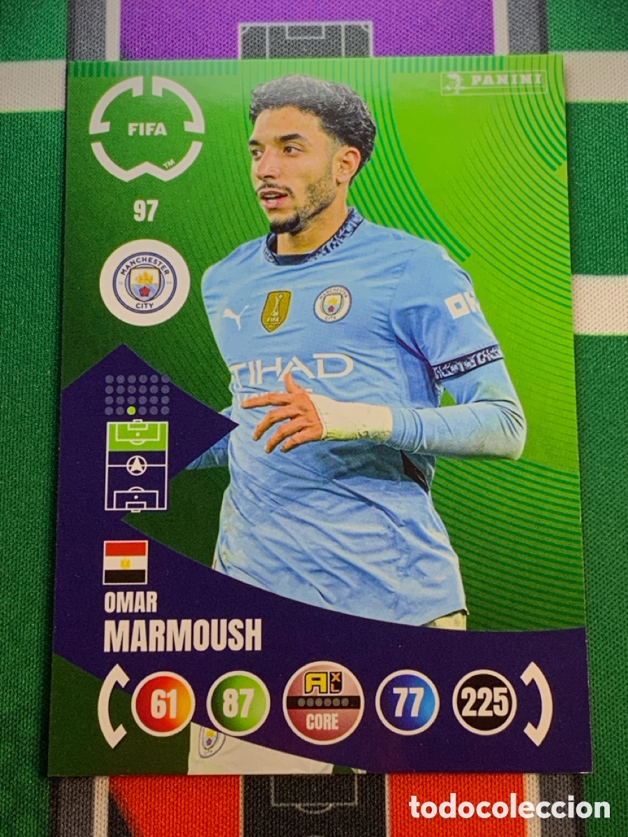 Cromos de Futebol: 97 Omar Marmoush Manchester City Team Mate Adrenalyn FIFA WORLD CUP 2025