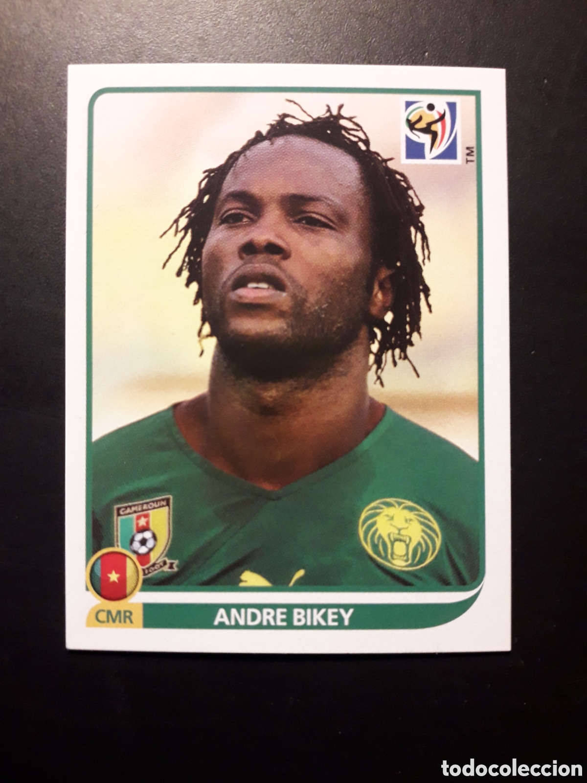 Cromos de F&uacute;tbol: ANDRE BIKEY CAMER&Uacute;N N&deg; 395 MUNDIAL SUD&Aacute;FRICA 2010 PANINI, PEDIDO M&Iacute;NIMO 3&euro;
